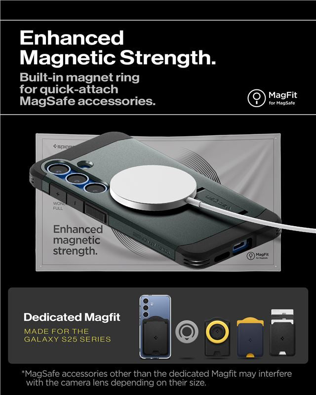 Spigen Tough Armor MagSafe, abyss green - Samsung Galaxy S25+