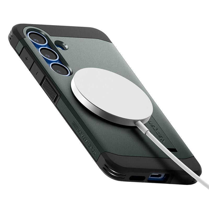 Spigen Tough Armor MagSafe, abyss green - Samsung Galaxy S25+