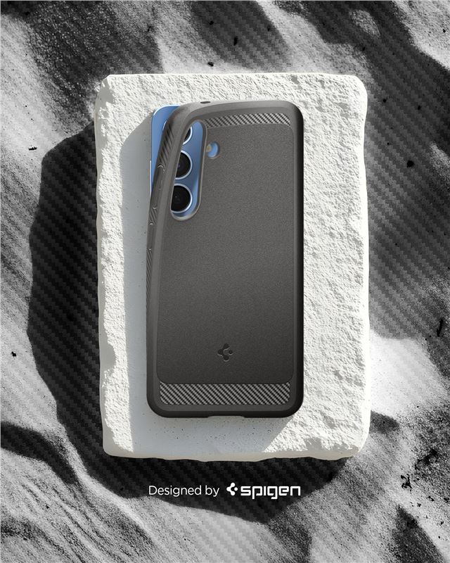 Spigen Rugged Armor MagSafe, marble gray - Samsung Galaxy S25