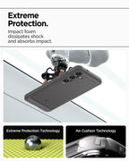 Spigen Rugged Armor MagSafe, marble gray - Samsung Galaxy S25