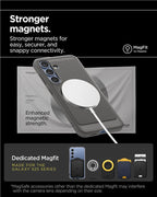Spigen Rugged Armor MagSafe, marble gray - Samsung Galaxy S25
