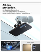 Spigen Liquid Air, matte black - Samsung Galaxy S25