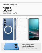 Spigen Ultra Hybrid MagSafe, čisto biely – Samsung Galaxy S25