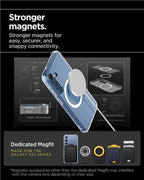Spigen Ultra Hybrid MagSafe, čisto biely – Samsung Galaxy S25