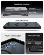 Spigen Ultra Hybrid MagSafe, frost black - Samsung Galaxy S25