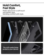 Spigen Silicone Fit MagSafe, čierny - Samsung Galaxy S25 Ultra