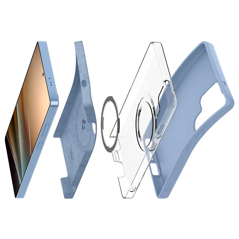 Spigen Silicone Fit MagSafe, sapphire blue - Samsung Galaxy S25 Ultra