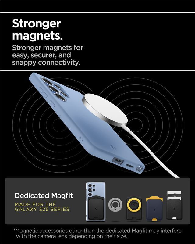 Spigen Silicone Fit MagSafe, sapphire blue - Samsung Galaxy S25 Ultra