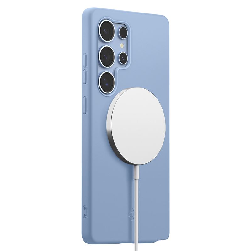 Spigen Silicone Fit MagSafe, sapphire blue - Samsung Galaxy S25 Ultra