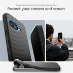 Spigen Liquid Air, matte black - Google Pixel 9a