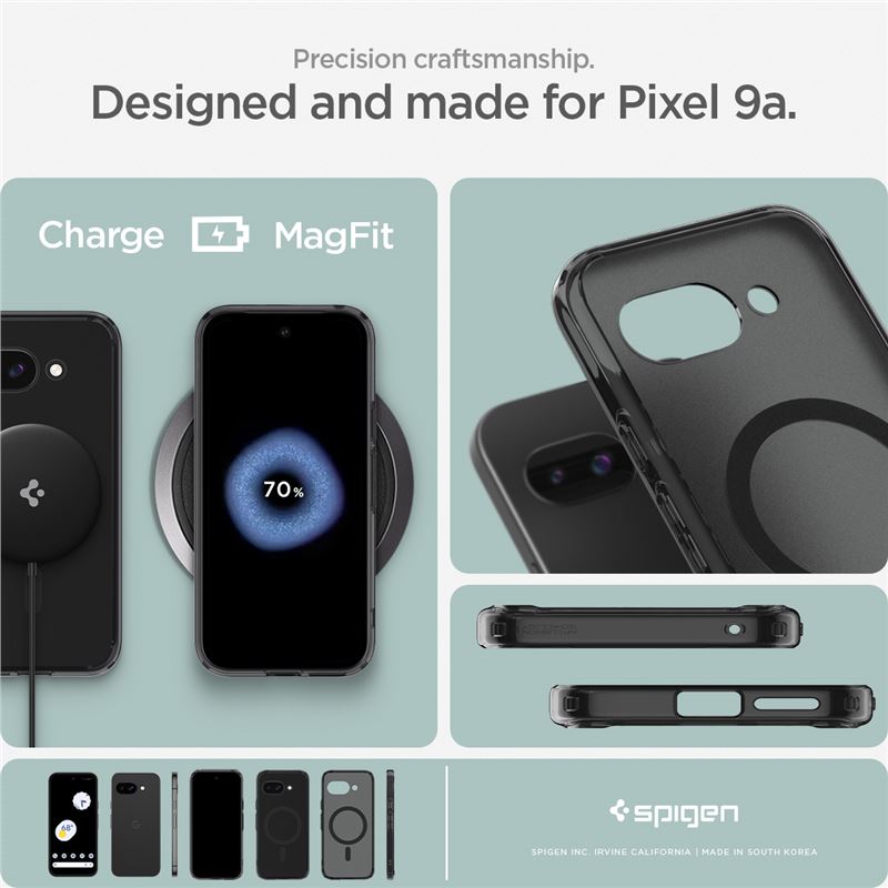 Spigen Ultra Hybrid MagSafe frost black - Google Pixel 9a