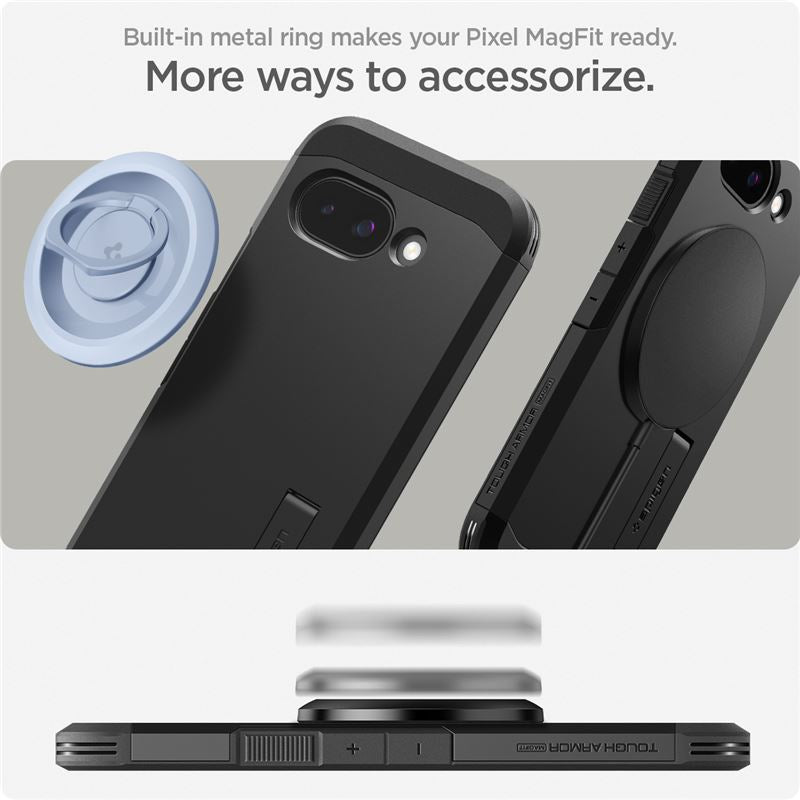 Spigen Tough Armor MagSafe, black - Google Pixel 9a
