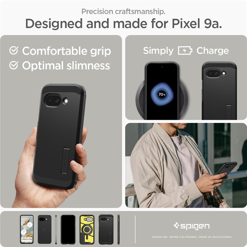 Spigen Tough Armor MagSafe, black - Google Pixel 9a