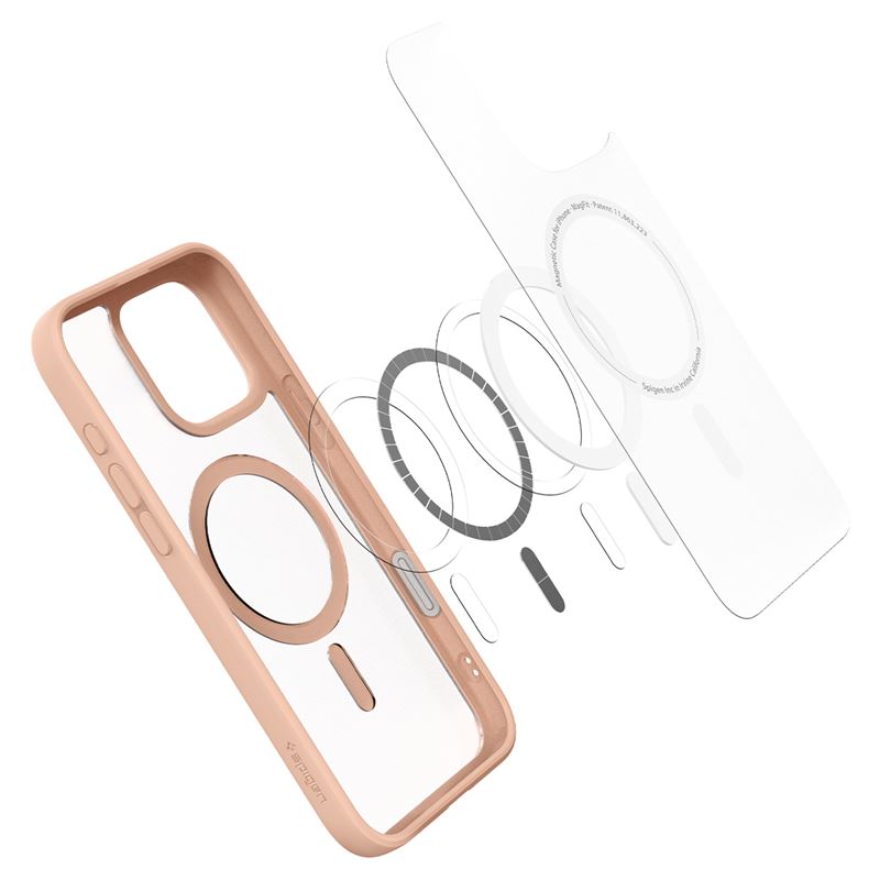 Spigen Ultra Hybrid T MagSafe, frost rose titanium – iPhone 16 Pro