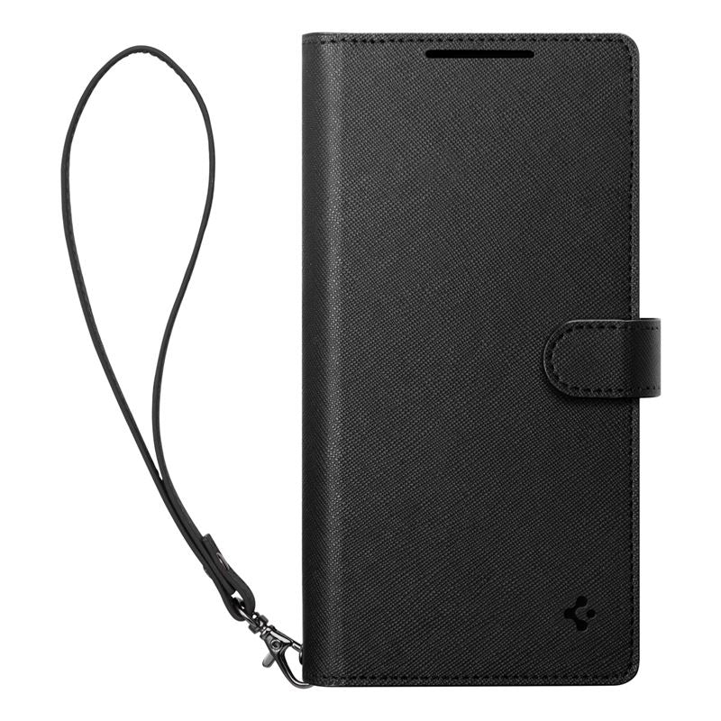 Spigen Wallet S, čierne - Samsung Galaxy S25 Ultra