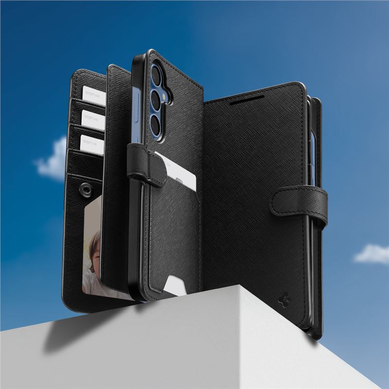 Spigen Wallet S, black - Samsung Galaxy S25+