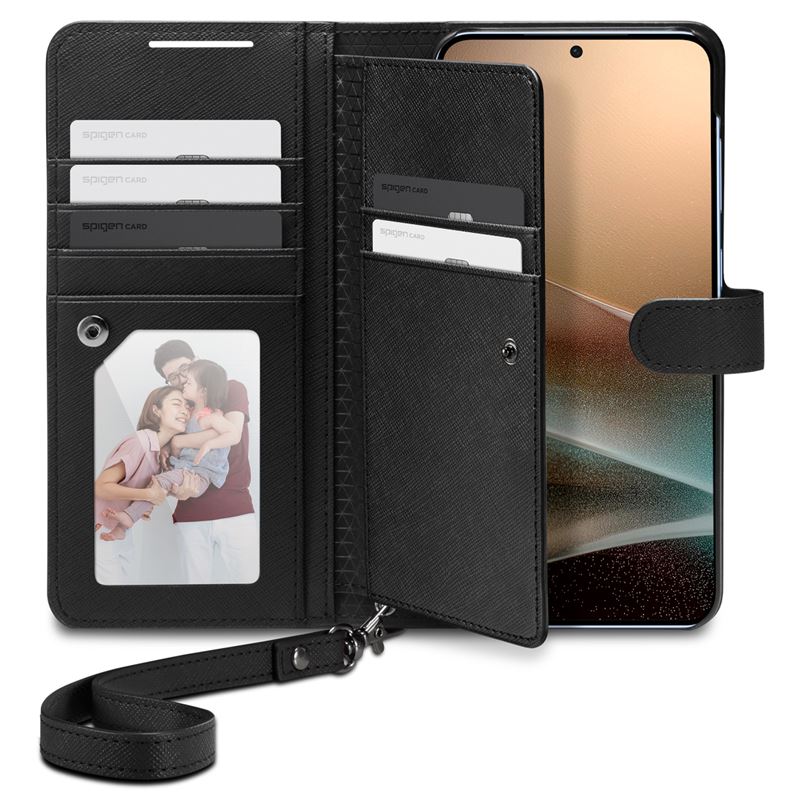 Spigen Wallet S, black - Samsung Galaxy S25+