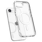 Spigen Crystal Hybrid MagSafe, čisto biela – iPhone 17e/16e