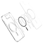 Spigen Crystal Hybrid MagSafe, čisto biela – iPhone 17e/16e