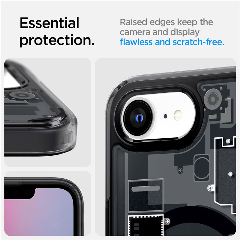 Spigen Ultra Hybrid MagSafe, zero one black - iPhone 17e/16e