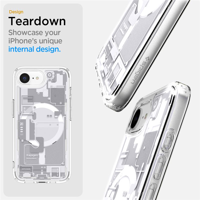 Spigen Ultra Hybrid MagSafe, zero one white - iPhone 17e/16e
