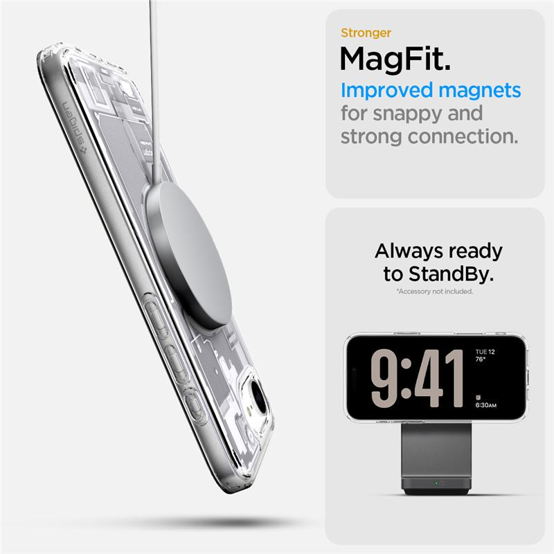 Spigen Ultra Hybrid MagSafe, zero one white - iPhone 17e/16e