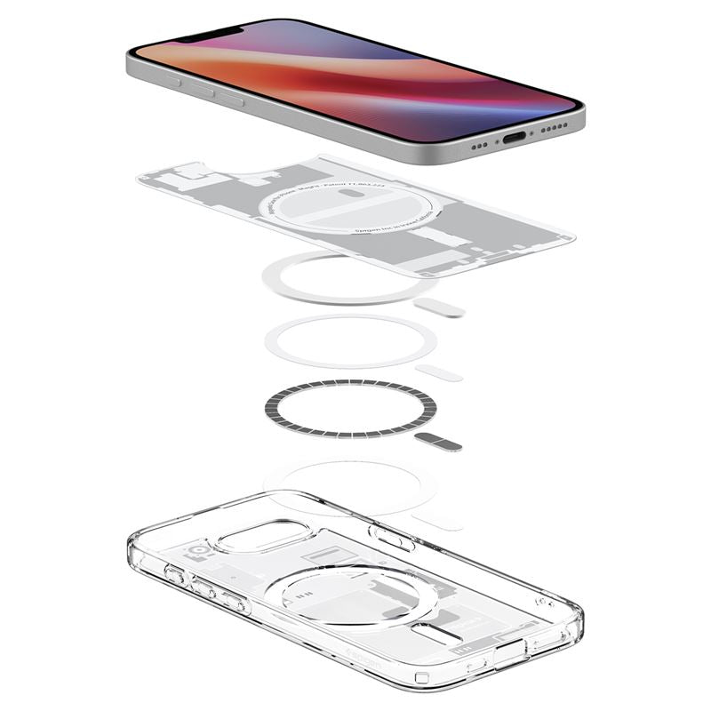 Spigen Ultra Hybrid MagSafe, zero one white - iPhone 17e/16e