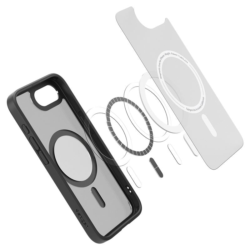 Spigen Ultra Hybrid MagSafe, frost black - iPhone 17e/16e