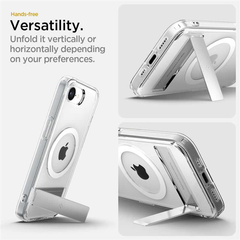 Spigen Ultra Hybrid S MagSafe, clear white - iPhone 17e/16e