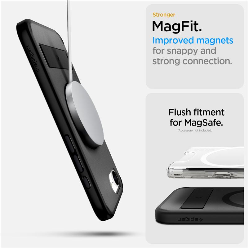 Spigen Ultra Hybrid S MagSafe, frost black - iPhone 17e/16e