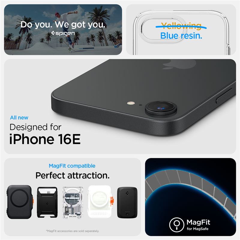 Spigen Liquid Crystal MagSafe, clear white - iPhone 17e/16e