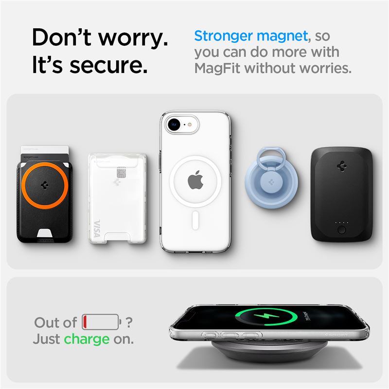 Spigen Liquid Crystal MagSafe, clear white - iPhone 17e/16e