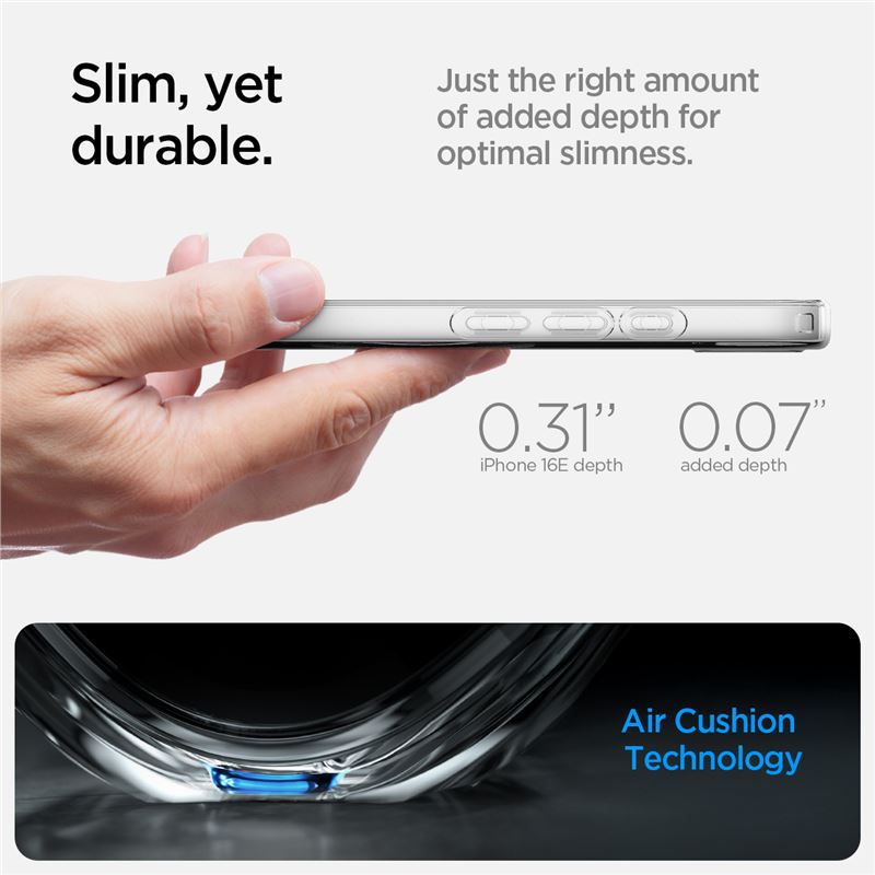 Spigen Liquid Crystal MagSafe, clear white - iPhone 17e/16e