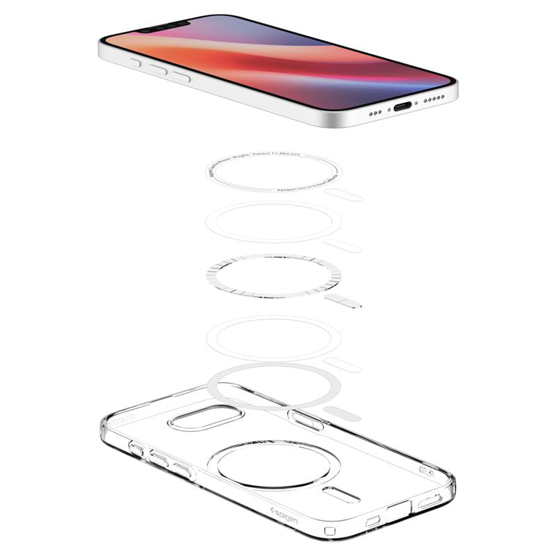 Spigen Liquid Crystal MagSafe, clear white - iPhone 17e/16e