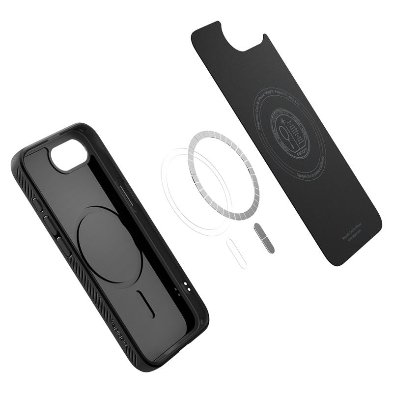 Spigen Liquid Air MagSafe, matná čierna - iPhone 17e/16e