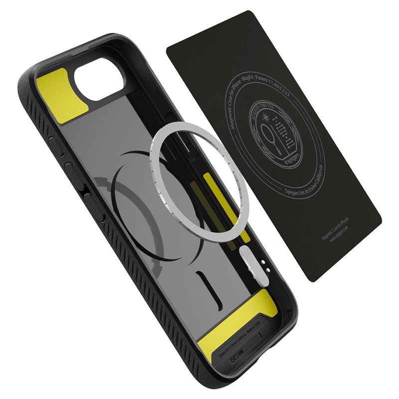 Spigen Rugged Armor MagSafe, matte black - iPhone 17e/16e