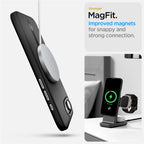 Spigen Enzo Aramid MagSafe, matte black - iPhone 17e/16e