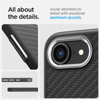 Spigen Enzo Aramid MagSafe, matte black - iPhone 17e/16e