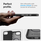 Spigen Enzo Aramid MagSafe, matte black - iPhone 17e/16e