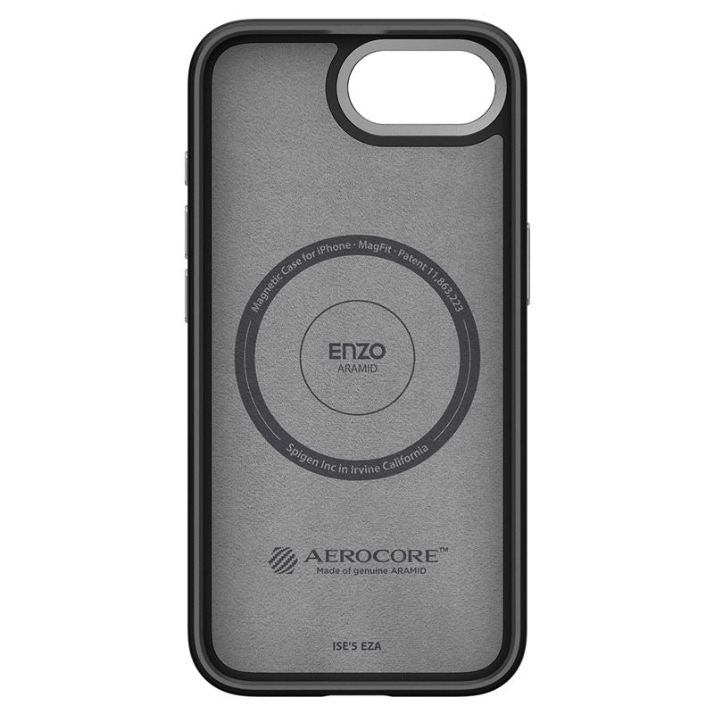 Spigen Enzo Aramid MagSafe, matte black - iPhone 17e/16e