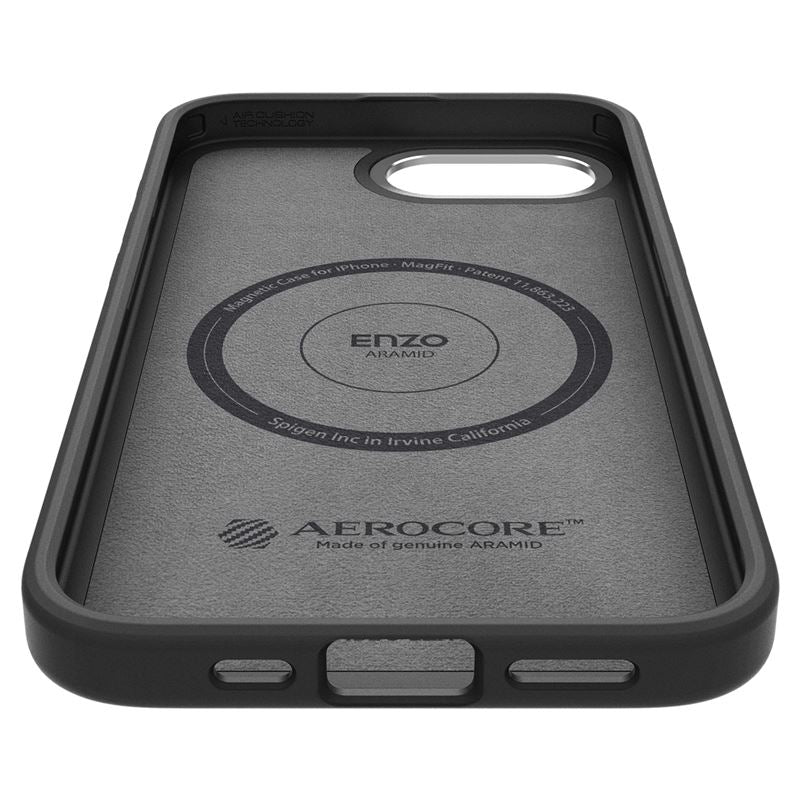 Spigen Enzo Aramid MagSafe, matte black - iPhone 17e/16e