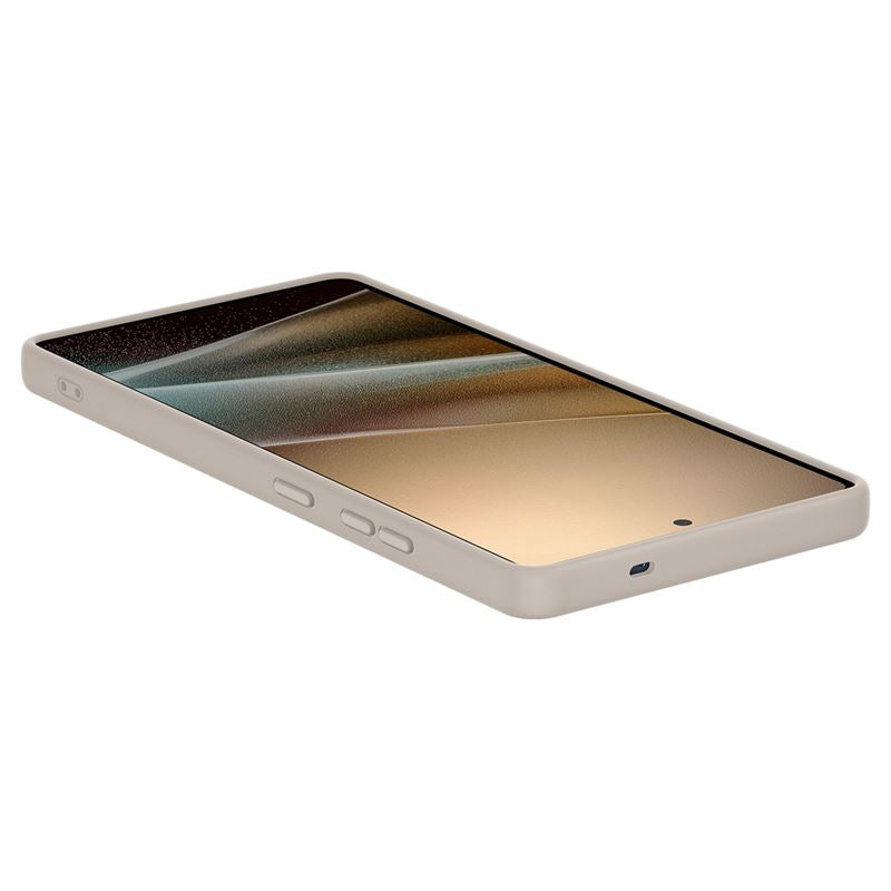 Spigen Silicone Fit MagSafe, natural titanium - Samsung Galaxy S25 Ultra