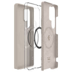 Spigen Silicone Fit MagSafe, natural titanium - Samsung Galaxy S25 Ultra