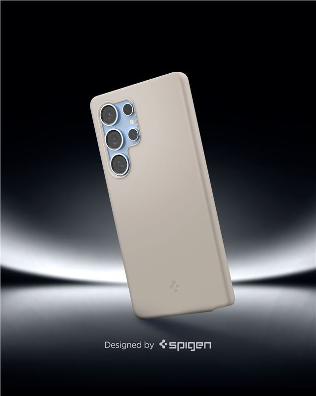 Spigen Silicone Fit MagSafe, natural titanium - Samsung Galaxy S25 Ultra
