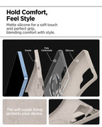 Spigen Silicone Fit MagSafe, natural titanium - Samsung Galaxy S25 Ultra