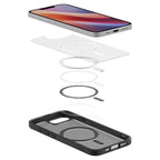 Spigen Crystal Hybrid MagSafe, frost black - iPhone 17e/16e
