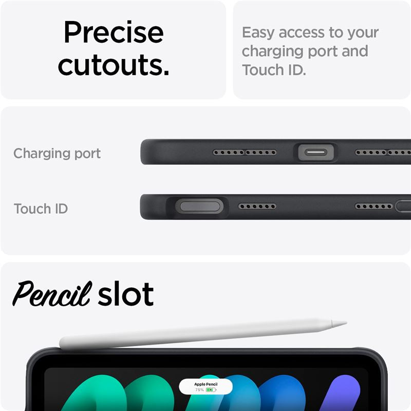 Spigen Nano Pop, black sesame – iPad mini (2024/2021)