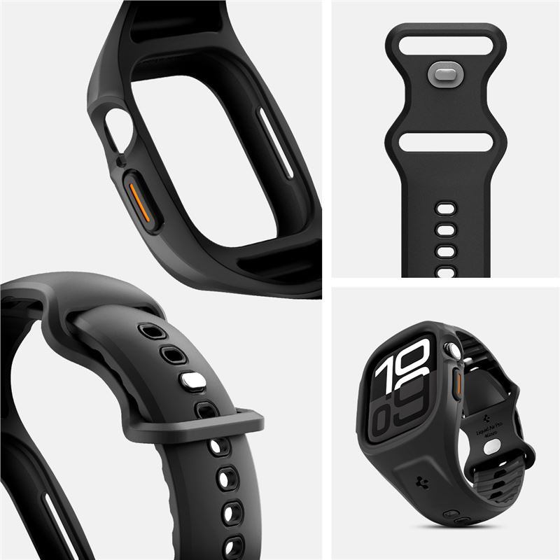 Spigen Liquid Air Pro, matte black - Apple Watch 11/10 46mm