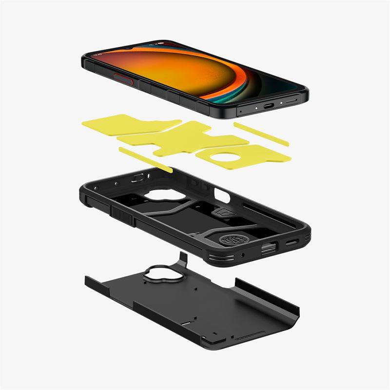Spigen Tough Armor, black - Samsung Galaxy XCover7 Pro