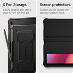 Spigen Rugged Armor Pro, black - Samsung Galaxy Tab S10 FE